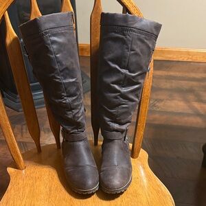 Kohl's Brown Textile Boots